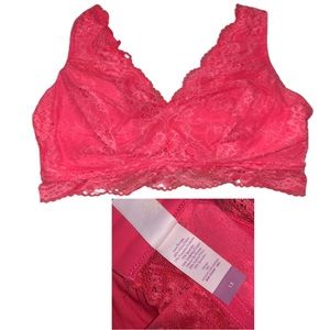Pink Lace Bra